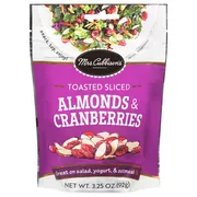 Mrs. Cubbison's Almonds & Cranberries, Toasted Sliced