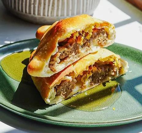 Breakfast Sausage & Cheese Calzone