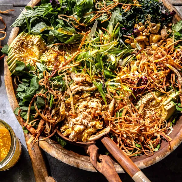 Crispy Wonton Rotisserie Chicken Salad