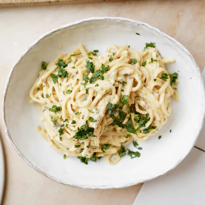 Creamy One-Pot Lemon Zucchini Linguine