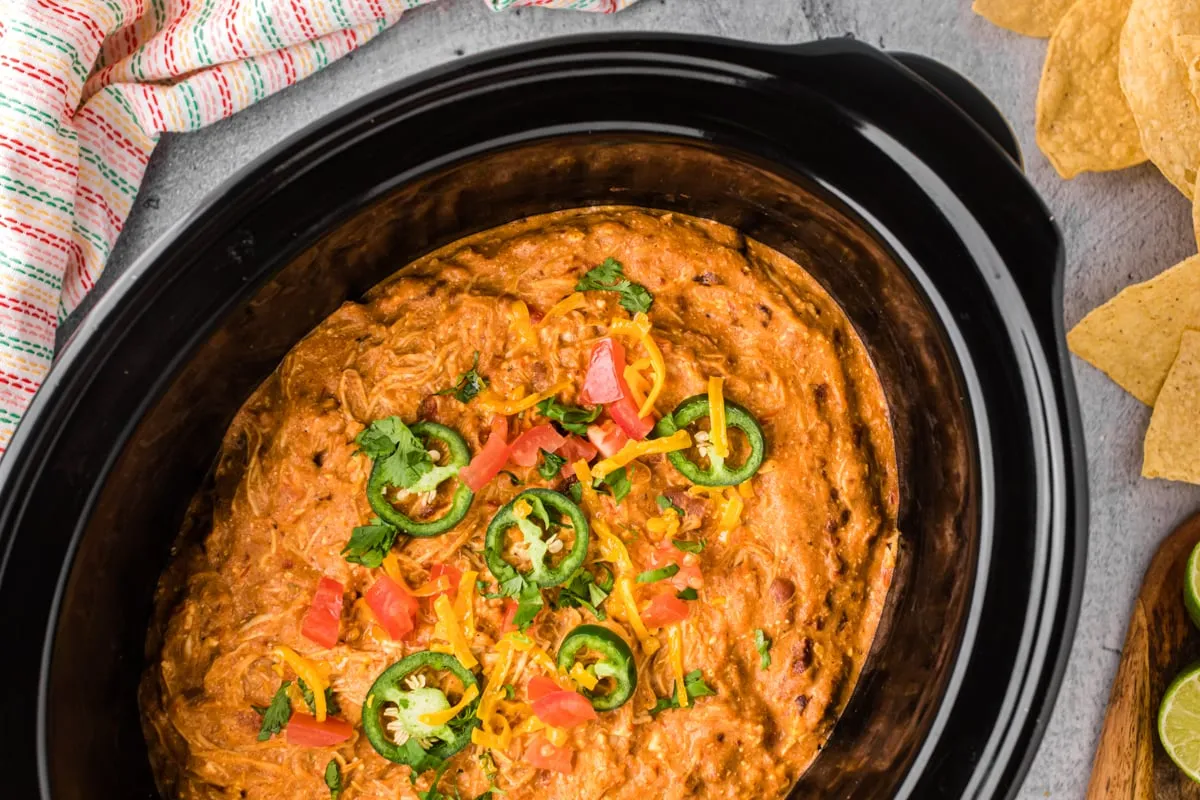Slow Cooker Chicken Taco Dip