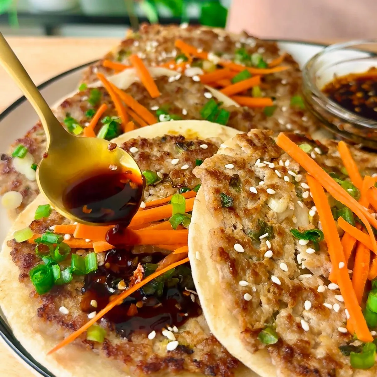 Smash Dumpling Tacos