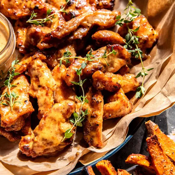 Baked Honey Mustard Boneless Wings