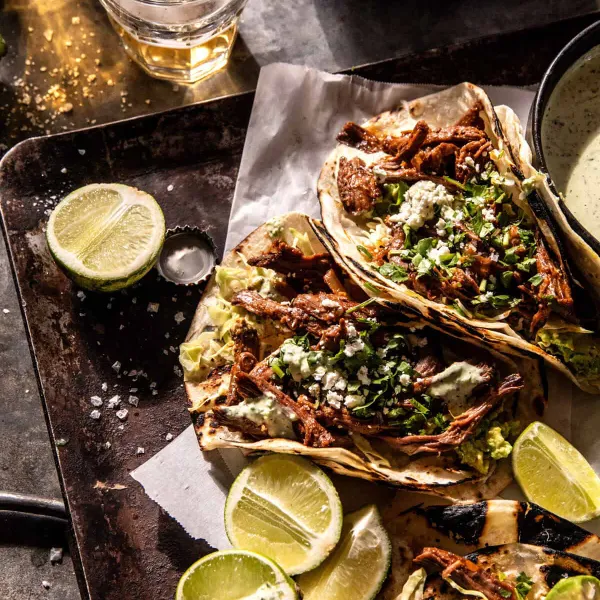 Crockpot Chuck Roast Tinga Tacos