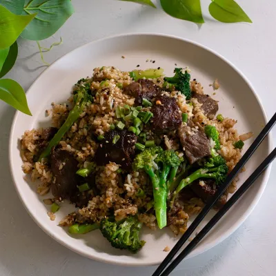 Recipe 'Beef and Broccoli Fried Rice'
