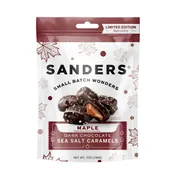 Sanders Maple Flavored Dark Chocolate Sea Salt Caramels