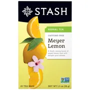Stash Meyer Lemon Herbal Tea, Caffeine Free