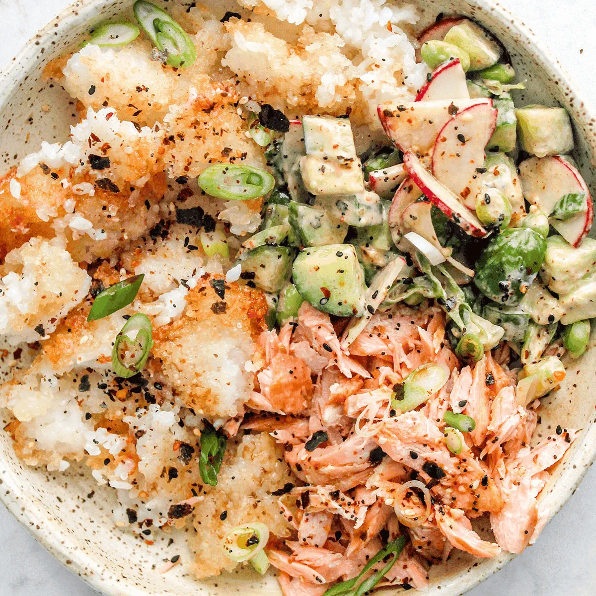 Salmon Crispy Rice Bowls
