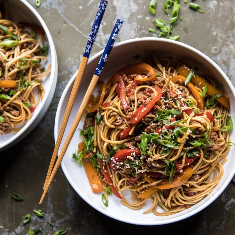 Weeknight 20 Minute Spicy Udon Noodles
