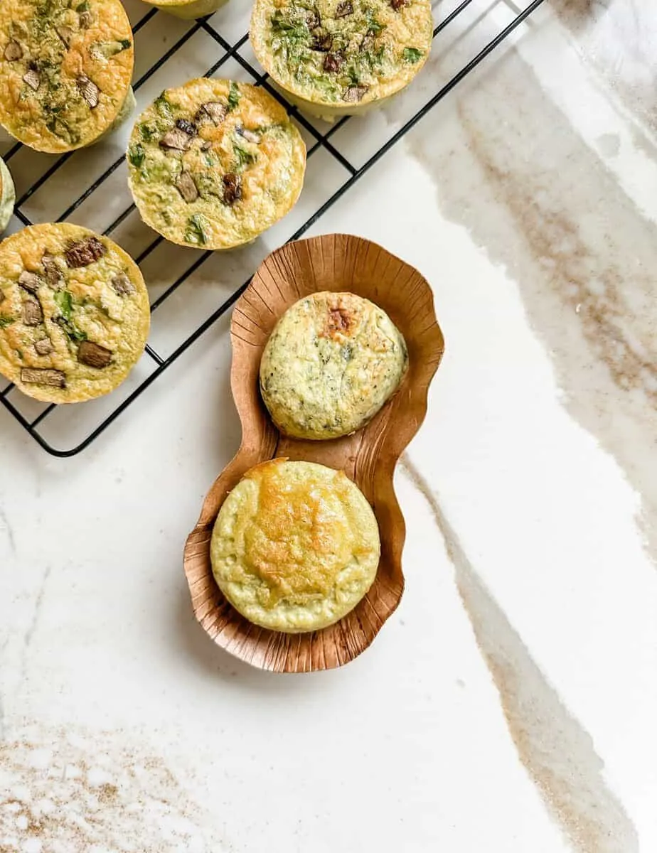 Kale And Mushroom Egg Bites