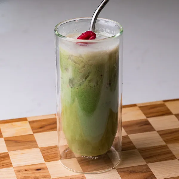 Iced Raspberry Matcha Latte