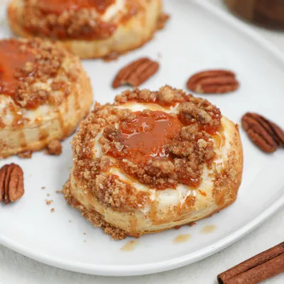 Recipe 'Easy Pumpkin Cream Cheese Danish with Biscoff Crumble'