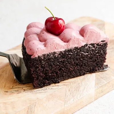 Recipe 'Chocolate Olive Oil Cake with Cherry Ganache'