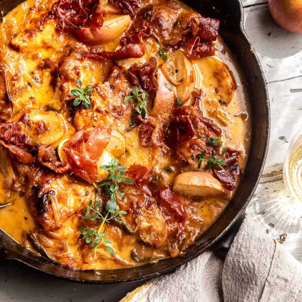 Apple Cider Smothered Chicken