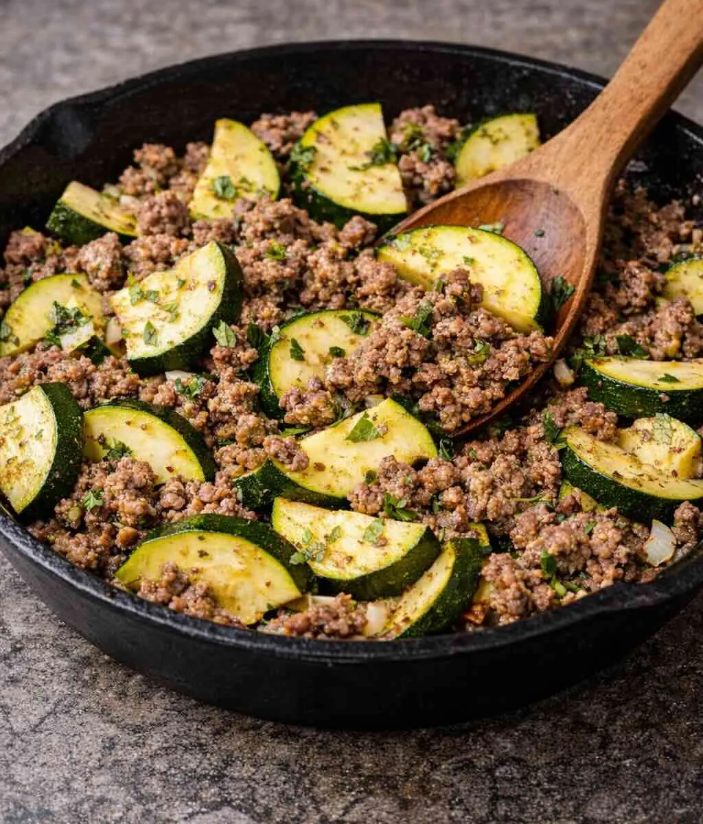 Zucchini Beef Skillet