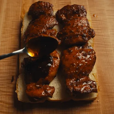 Recipe 'Honey Sriracha Chicken Sliders'