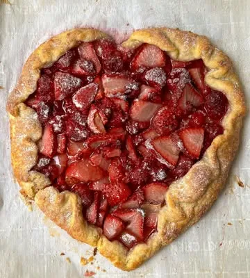 Recipe 'Heart Shaped Berry Galette for Valentine’s Day!'