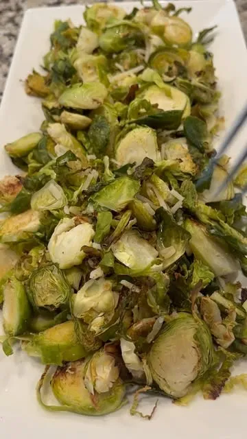Crispy Parmesan Brussel Sprouts