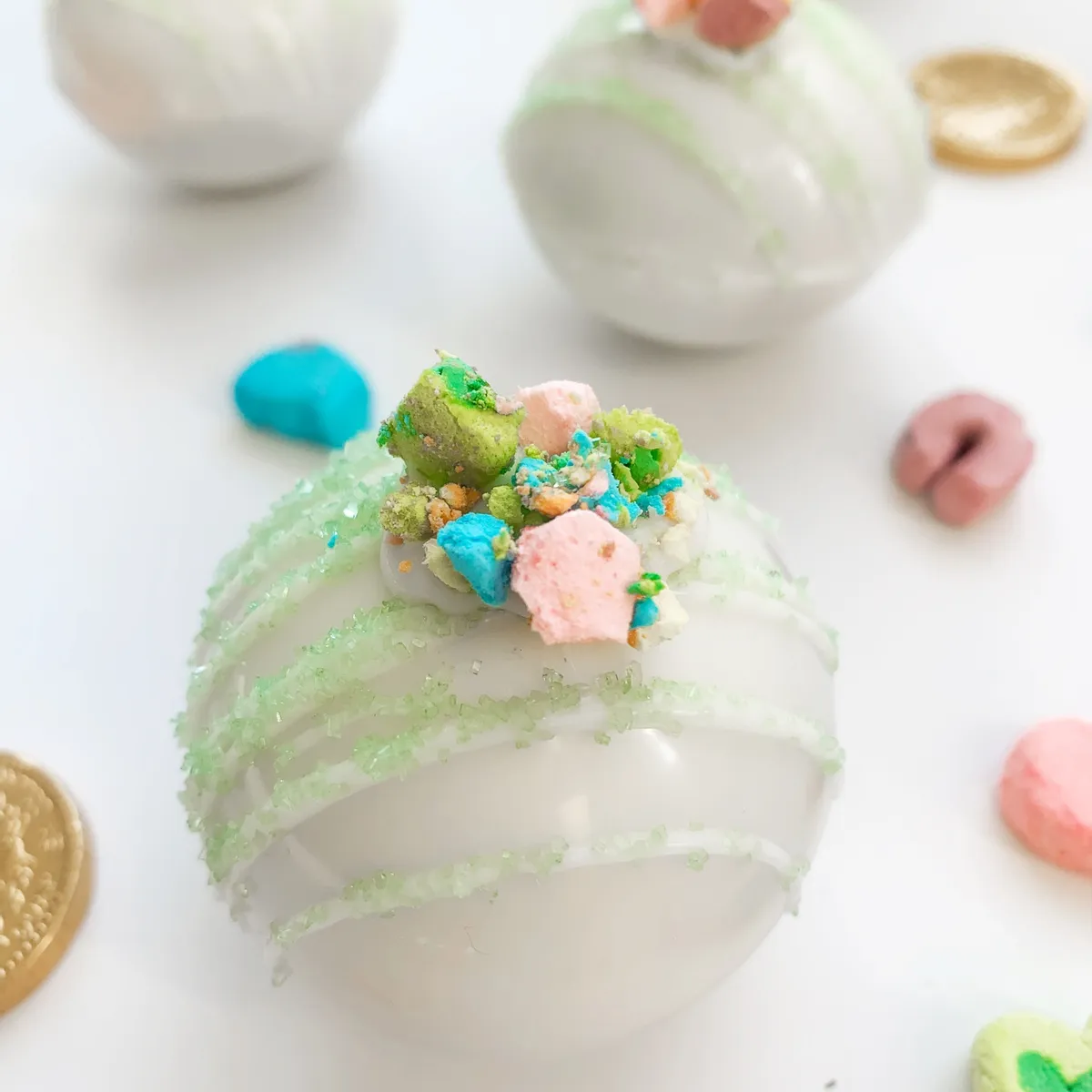 Lucky Charms Hot Chocolate Bombs