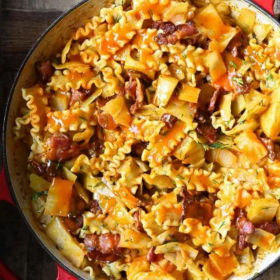 Recipe 'Polish Cabbage Bacon Pasta'