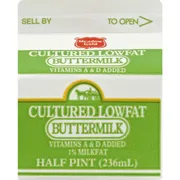 Meadow Gold POG Dairy 1% Buttermilk, 8 Ounce