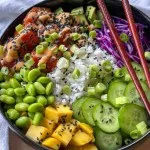 Watermelon “Tuna” Poke Bowls