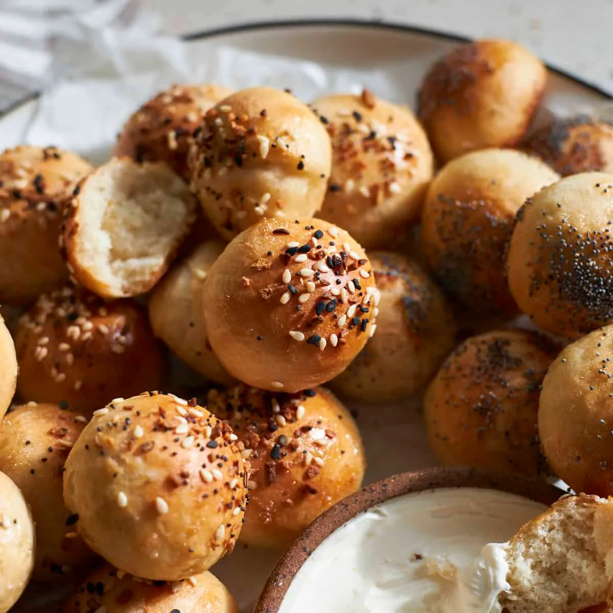 Sourdough Discard Bagel Bites