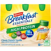Carnation Breakfast Essentials Nutritional Drink, High Protein, Classic French Vanilla