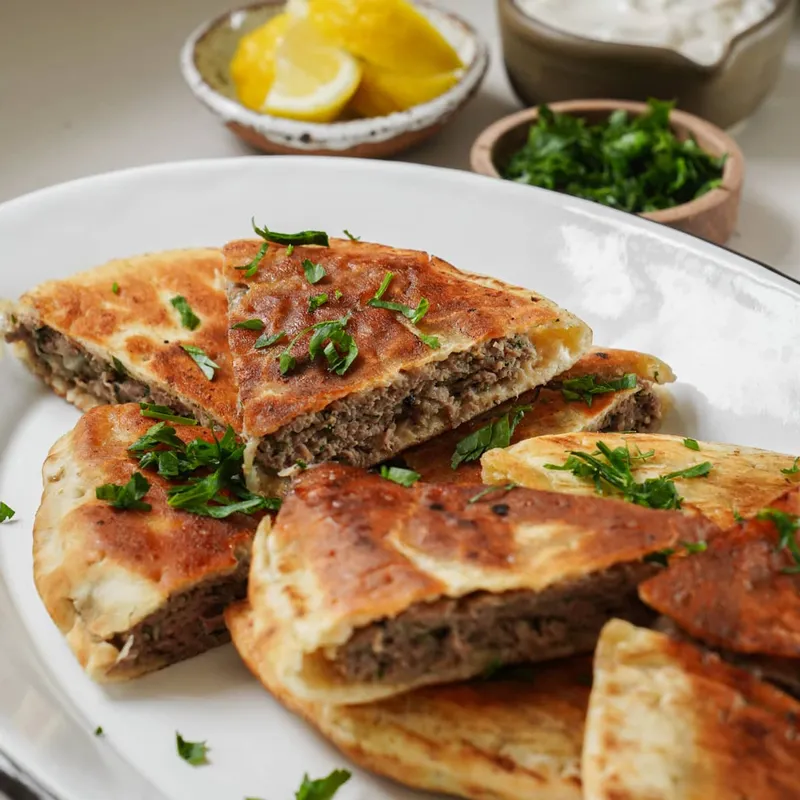 Arayes (Middle Eastern Meat-Stuffed Pita)