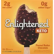 Enlightened Ice Cream Bars, Peanut Butter Chocolate