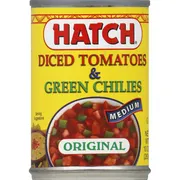 HATCH Diced Tomatoes & Green Chilies, Original, Medium