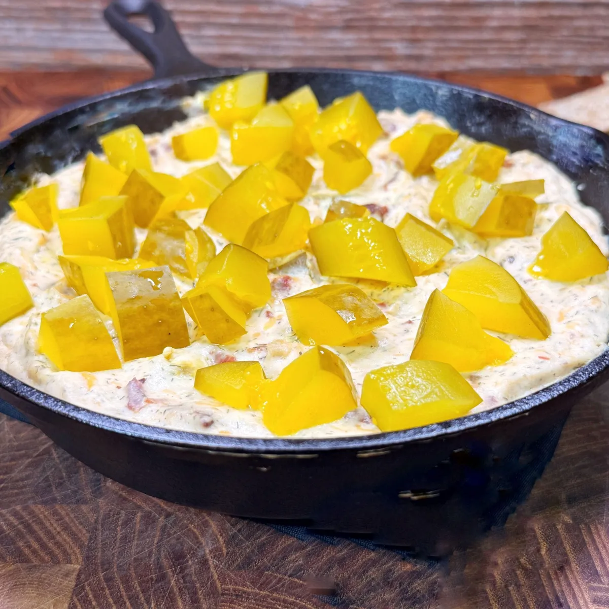Smoked Bacon Wrapped Pickle Dip