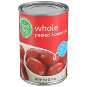 Food Club Tomatoes Can Whole Peeled