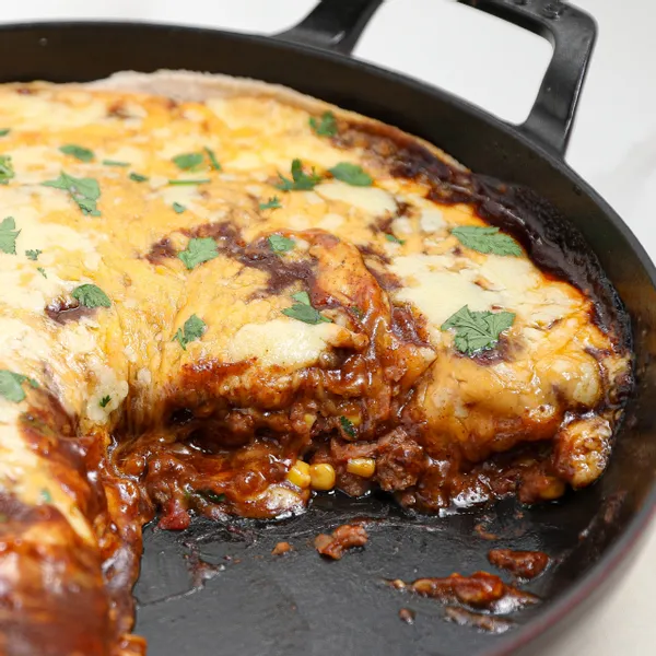 Ground Beef Enchilada Lasagna