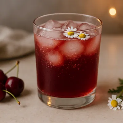 Recipe 'Cherry Chamomile Sparkler'