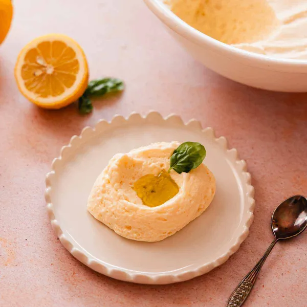 Lemon Mousse with Lemon Curd