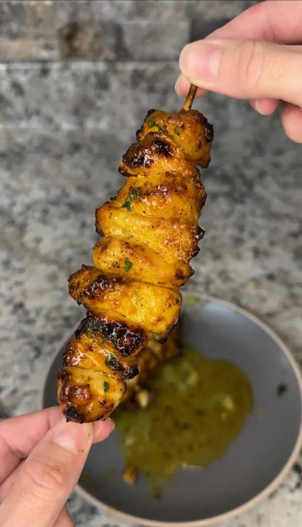 Lemon Pepper Chicken Skewers
