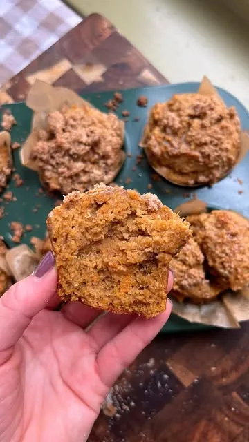 SWEET POTATO COFFEE CAKE MUFFINS