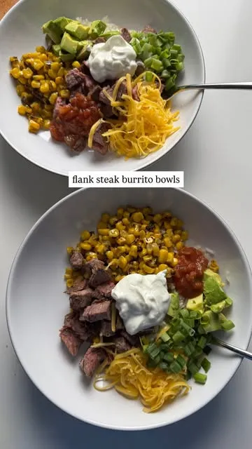 Flank Steak Burrito Bowls