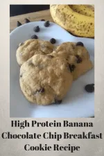 High Protein Banana Chocolate Chip Breakfast Cookie Recipe
