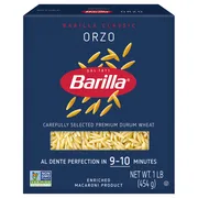 Barilla Classic Blue Box Soup Pasta Orzo