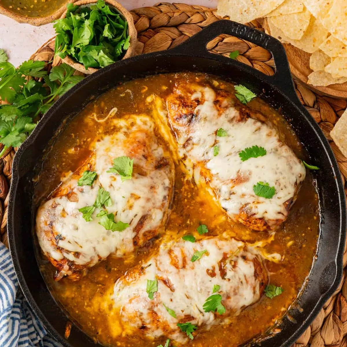 Skillet Salsa Verde Chicken