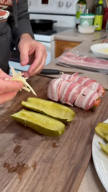 Bacon Wrapped Pickles