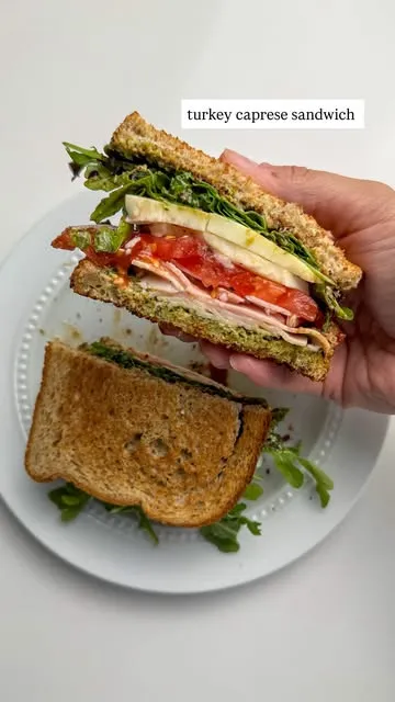 Turkey Caprese Sandwich