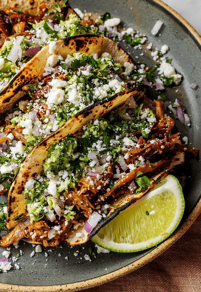 Spicy Shredded Duck Tacos