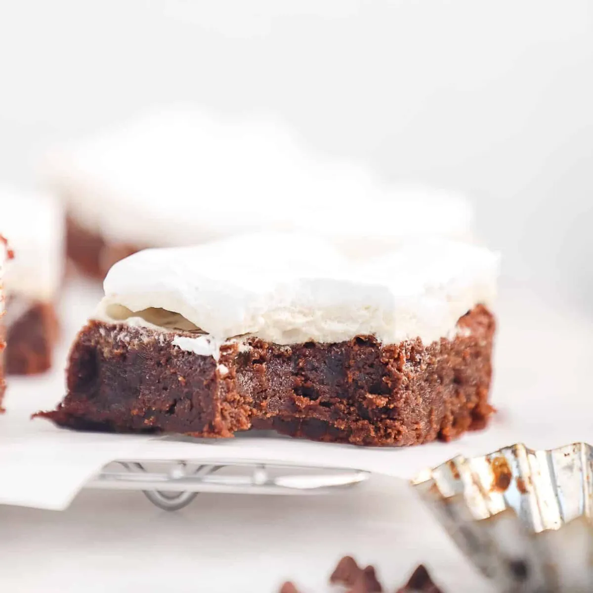 Marshmallow Fluff Brownies (gluten-free)