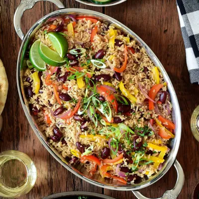 Recipe 'Easy Isaland-Inspired Rice with Red Beans and Peppers'