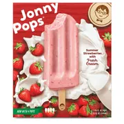 JonnyPops Summer Strawberries with Fresh Cream