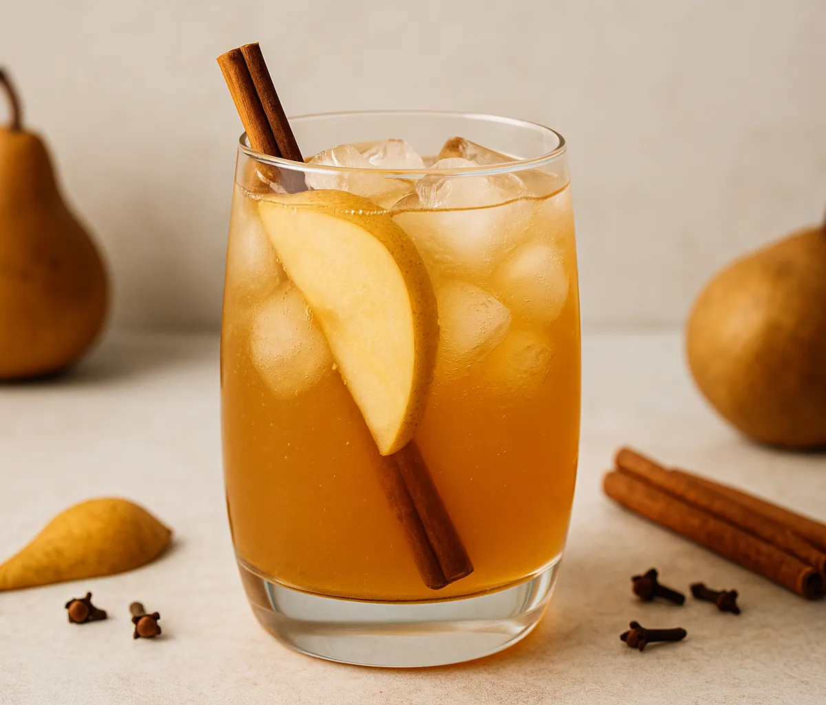 Spiced Pear Apple Cider Fizz