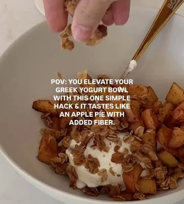 Recipe 'Apple Pie Greek Yogurt Treat'